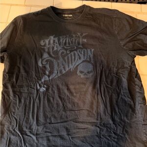 Harley-Davidson Charcoal Skull Graphic Tee